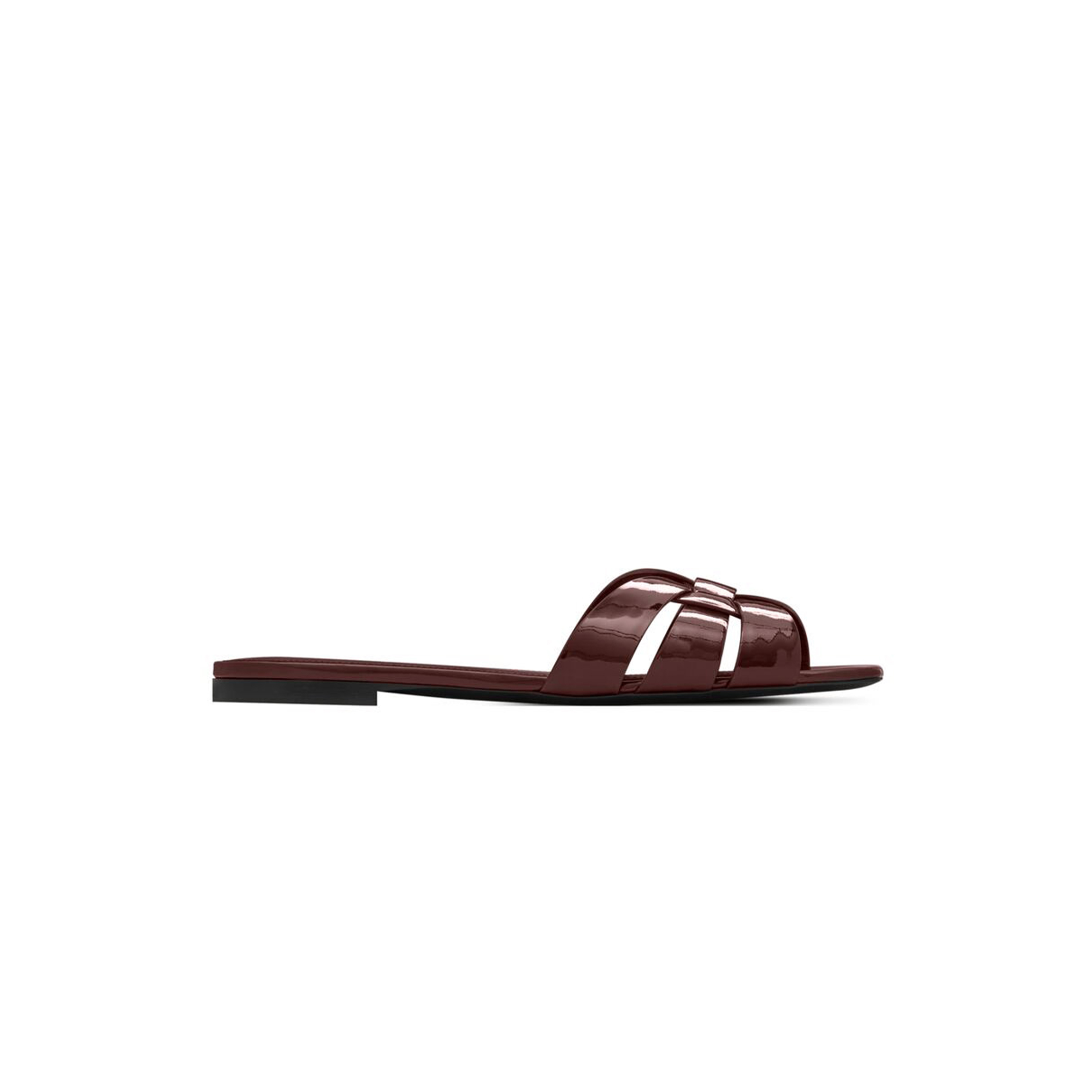 YSL TRIBUTE MULES IN PATENT LEATHER 572737B8I006031 YSL TRIBUTE MULES IN PATENT LEATHER 572737B8I006031